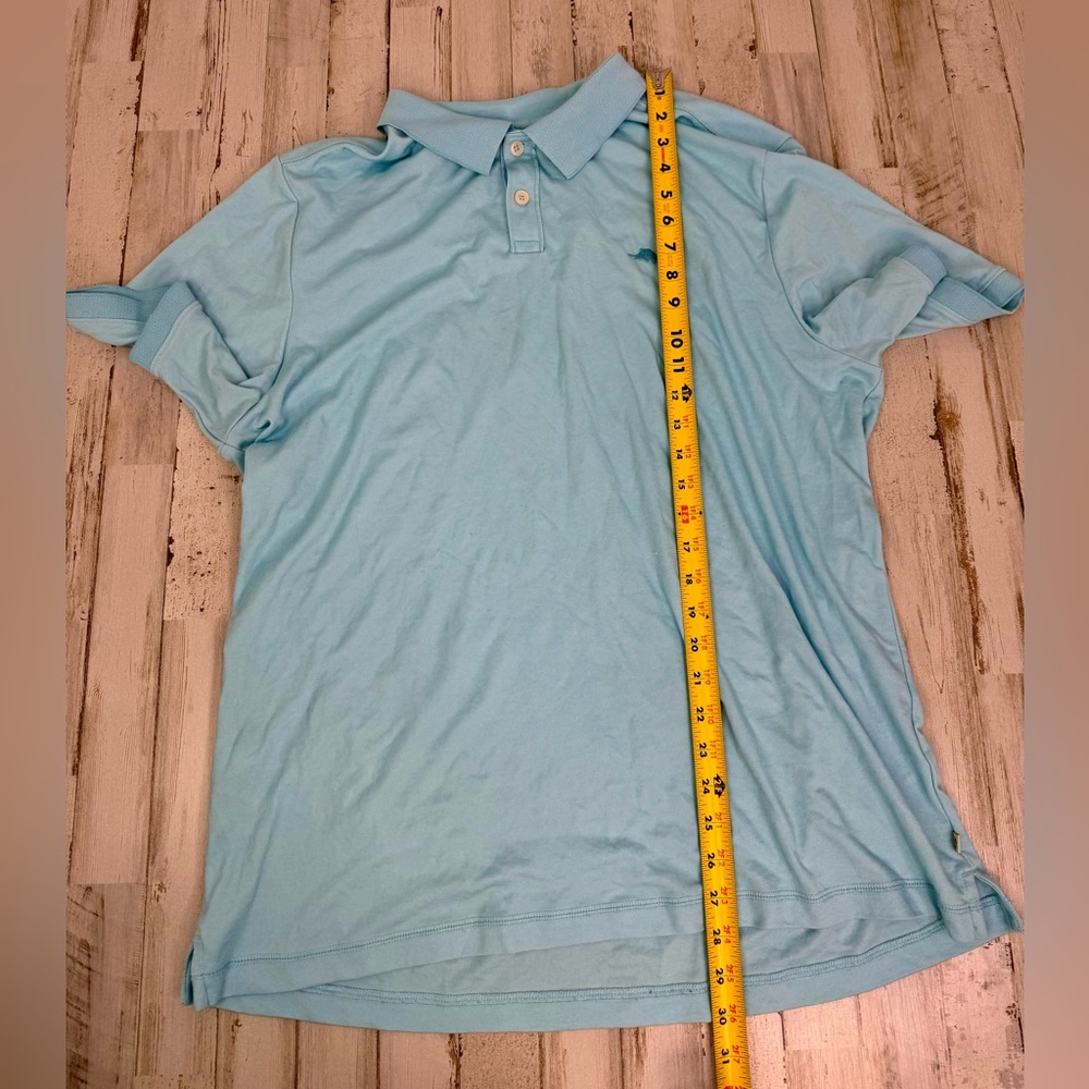 Tommy Bahama Polo Shirt Mens XL Blue Performance Golf Logo Stretch - Picture 5 of 10